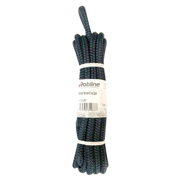 Robline, Fenderline flettet marine 2-pakning, 6mm x 1,5m