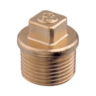 Guidi, Plugg med utvendig gjenge 3/4", messing, UNI EN 12165 - CW617N (CuZn40Pb2)