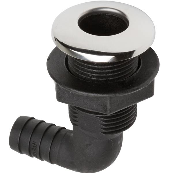 Tülle RF Kappe 90gr, 1" 19mm, Flansch Ø: 48 mm, Länge: 73 mm