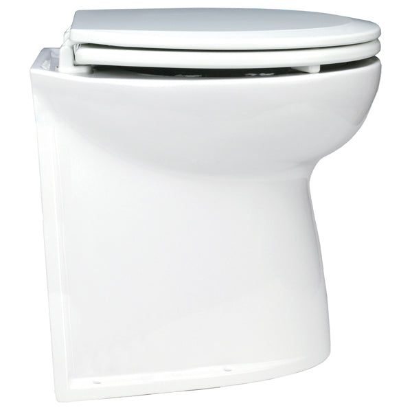 Jabsco, Deluxe 14" Toalett 24V Saltvann m/Soft Close - 19 mm tapp, 38 mm uttak