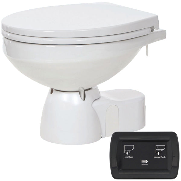 Jabsco, Quiet Flush E2 Compact 12V ferskvannstoalett med magnetventil 38045-3092