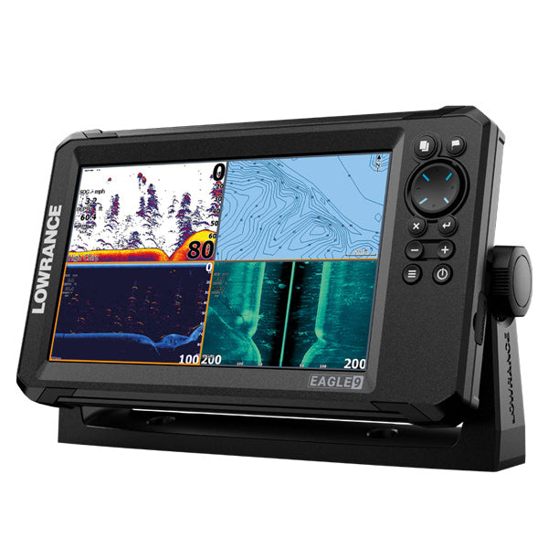 Lowrance, Eagle 9 TripleShot HD Fishfinder med IPS-skjerm, 1024 x 600 piksler