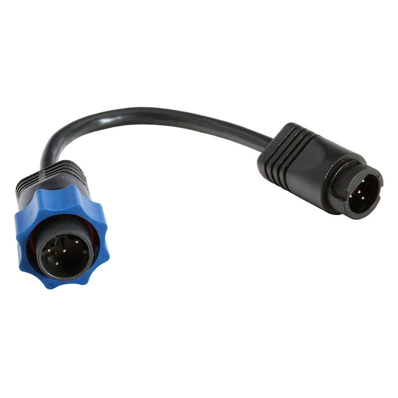 Navico, transduseradapter 6-pinners uniplugg for Lowrance Elite/Mark, 7-pins blå plugg