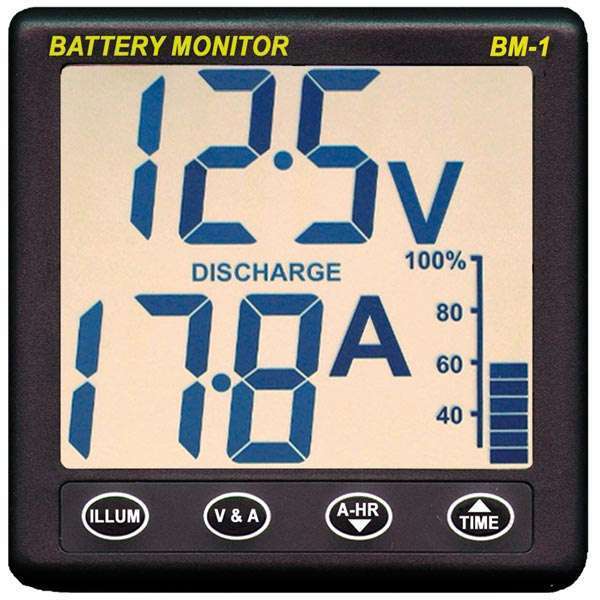 Nasa, Clipper batterimonitor BM-2, 12V, 5-999 Amp timer, 200 Amp shunt