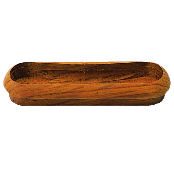 Roca, Innebygd teak skuffhåndtak, 50 mm hullavstand, 102 mm lengde