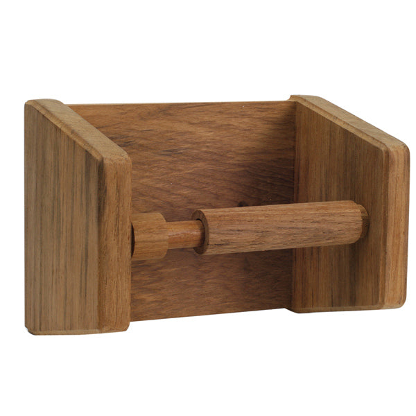 Roca, Toalettrullholder i teak, 116 mm x 100 mm x 180 mm