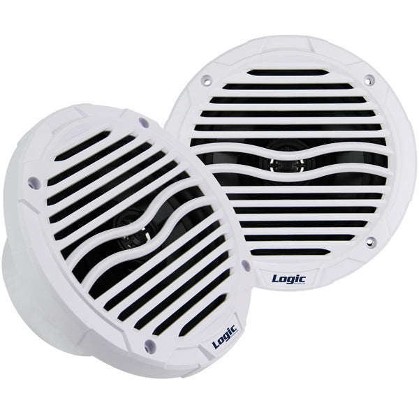 Logic SoundLab, Marine-Lautsprecher-Set 6,5" Weiß 2 Stück, 160W