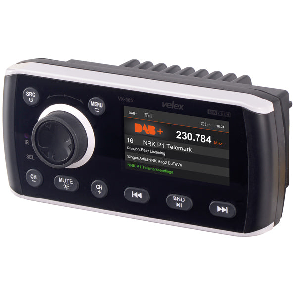 Velex, Seefunkgerät DAB+/FM mit Fernbedienung, IPX6