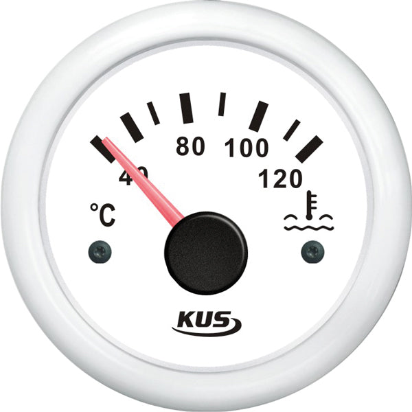 Kus, Temperaturanzeige für Kühlwasser, Weiß, 40-120°C, 12/24 V, Ø: 52,0 mm