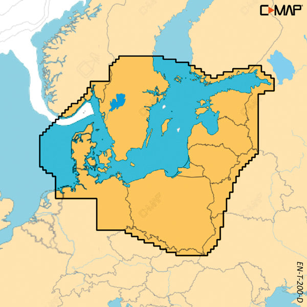 C-Map, Discover X, Skagerak Kattegat, kun ved kjøp av plotter