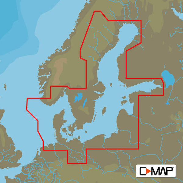 C-Map, D299 Max 4-D, Danmark for Raymarine