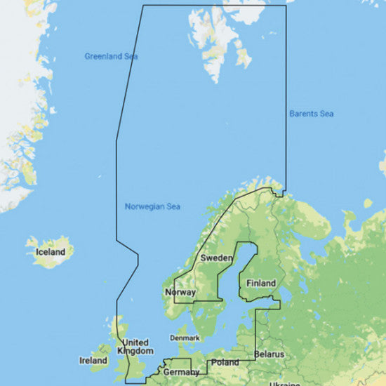 C-Map, Y050 Oppdag Skandinavia - Kun ved kjøp av plotter