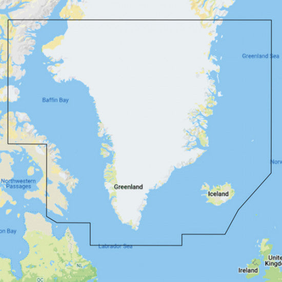 C-Map, Y040 Oppdag Grønland - HRB-kart, Kystområder