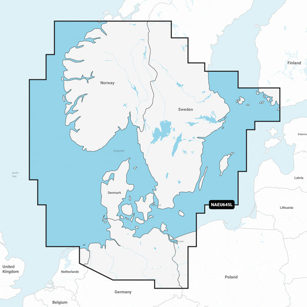 Navionics+ Großes Dänemark EU645L SD/Micro SD-Karte