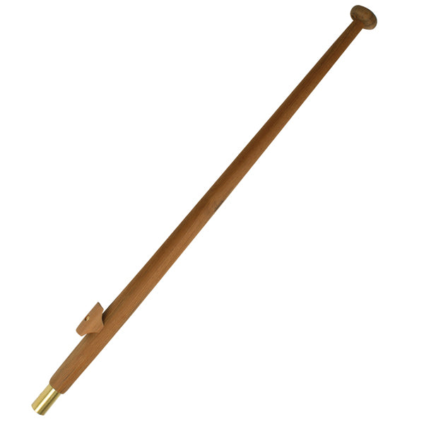 Roca, Teak flaggstang med messing gjennomføring Ø25mm, 60cm