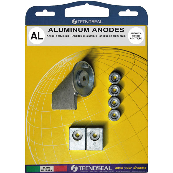 Tecnoseal, Alu anodesett for Suzuki 40 og 50HK, 55320-95310 (95311), 5531-87J00, 55125-87E01