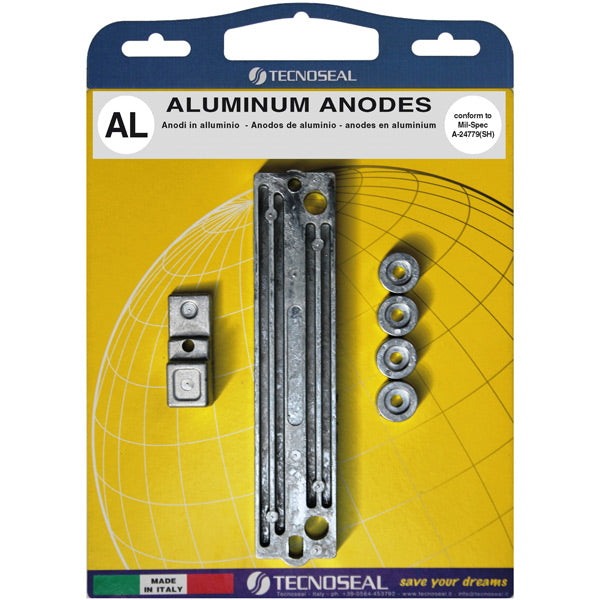 Tecnoseal, Alu Anode Kit for Suzuki DF60 &amp; 90-140HP, 55321-90J01, 5531-87J00, 55320-94900 / 55321-94900