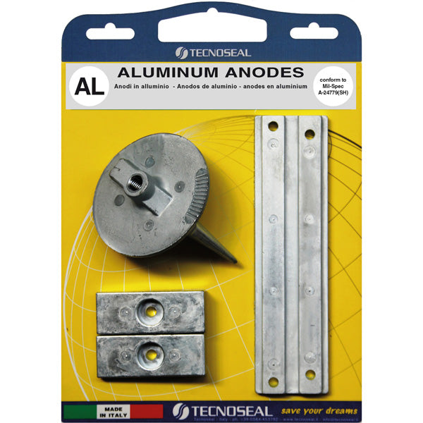 Tecnoseal, Alu anodesett for Mercury F75-115, 55320-94900 / 55321-94900, 55320-95310 (95311)