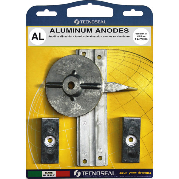 Tecnoseal, Alu Anode Kit for Mercury F30-F40-F60, 826134-818298-17264