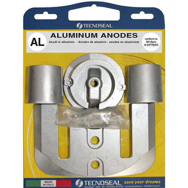 Tecnoseal, Alukit Anode for Mercury Bravo One, 821630, 821630, 806188, 806190