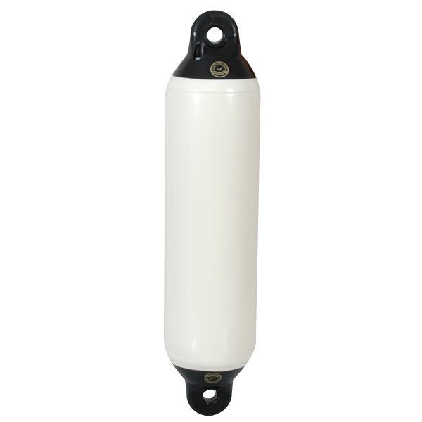 Dan-Fender, Yacht fender hvit m/svart topp, 10"x35"