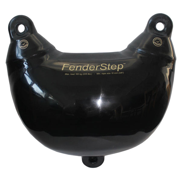 Dan-Fender, Fenderstep, Sort, 400 mm x 205 mm, Ø18 mm, 400 cm