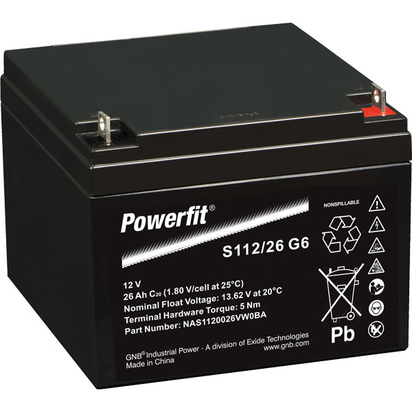 Exide Batterie Powerfit doppelt AGM 26ah