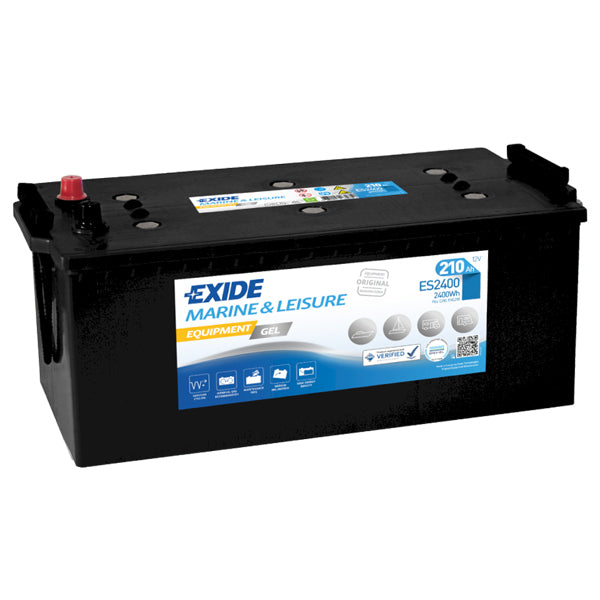 Exide, Gel batteri 210 Amp, 2400 Wh, ES2400, 63,5 kg