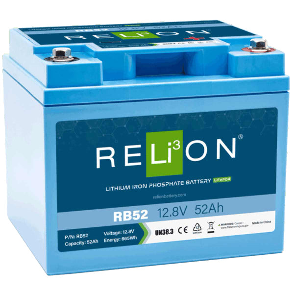 RELiON, LiFePO4 Akku RB52, 52Ah 12.8V, 640W