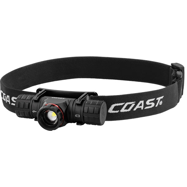 Coast, XPH30R oppladbar hodelykt, 1000 lumen, IP54, 165m, 27,0 cm, 288 g