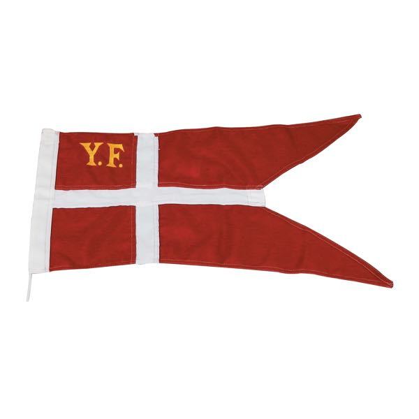 1852, Yachtflagge mit Ø3mm Kordel, 42 x 80cm, 100% Polyester, Y-F in gold