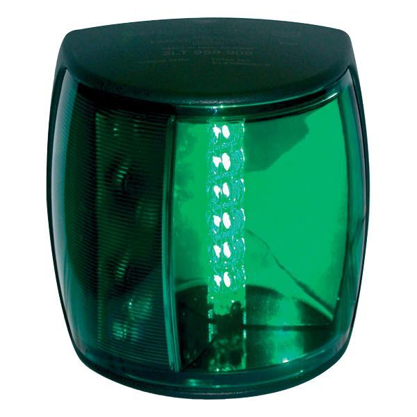 Hella, NaviLed® Pro Lantern, Styrbord, Grønn, 2NM, 9-33V, 3,2W, 700V, 112,5º, Svart, 50mm, 87mm, 90mm