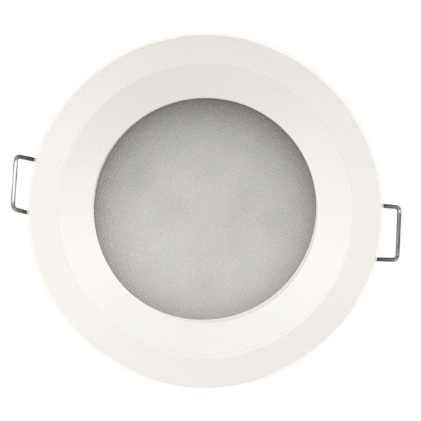 Casolux, Maria LED innfelt spot 10-32V, alu hvit, IP65, 2W, 3000K, 170 lumen, Ø52/69 mm