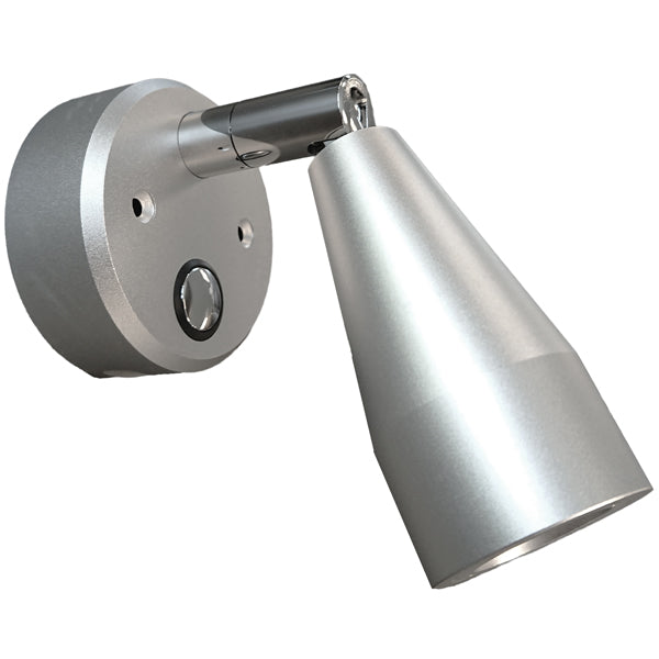 Casolux, Mary Vegglampe, grå, LED, 1,5 W, IP20, 3000K, aluminium