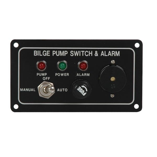 Akustische Pumpentafel mit Alarm, 12V, 114 mm x 63,5 mm