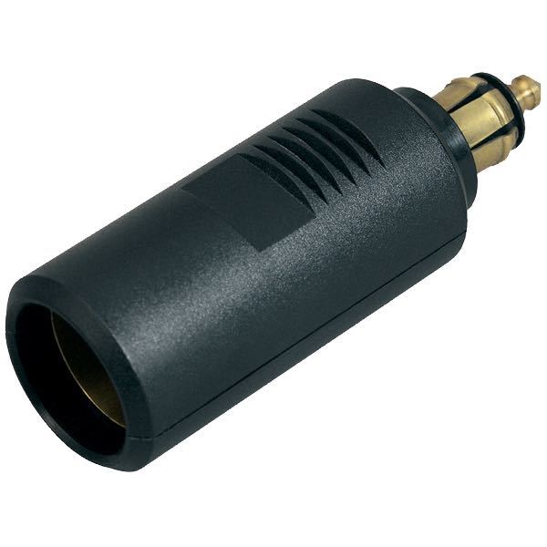 Pro Car, Hannplugg liten med adapter for sigarplugg 12/24V / 16 Amp, DIN EN ISO 4165