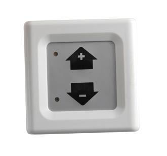 Dimmer 12-24V 80W, 61x61 mm, 16 mm forlenger, 9 mm installasjon