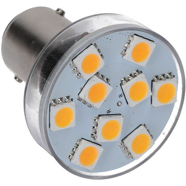 Nautcled, bajonett LED-pære - BA15D, 3 trinn, 10-35V, 2700K, 60/120/180 lumen