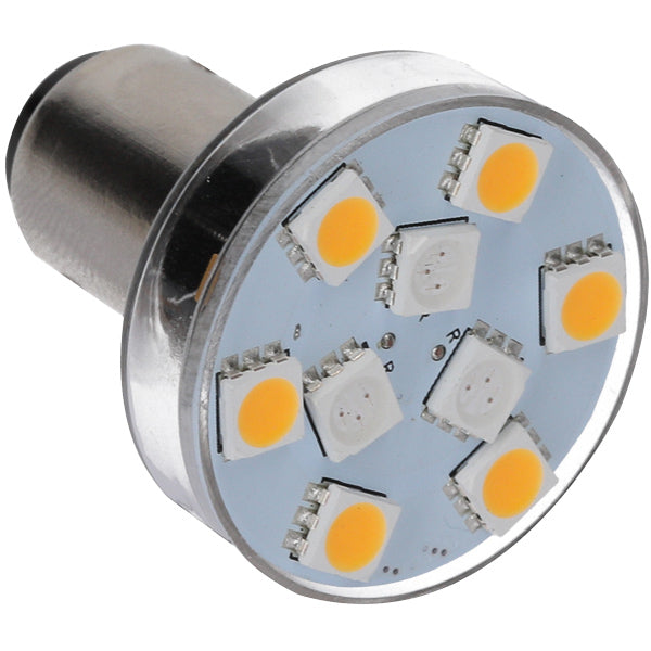 Nautcled, bajonett LED-pære - 3 trinn, BA15S, 10-35V, 2700K, 60-180 lumen