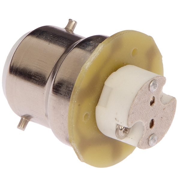 Nautecled, Adapter BA22D for G4, 10-35V, 10W, 38mm, Ø32mm