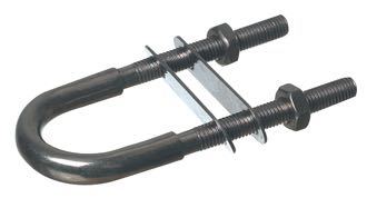 1852, U-brakett RF bolt Ø6mm - avstand 35 mm, AISI 316