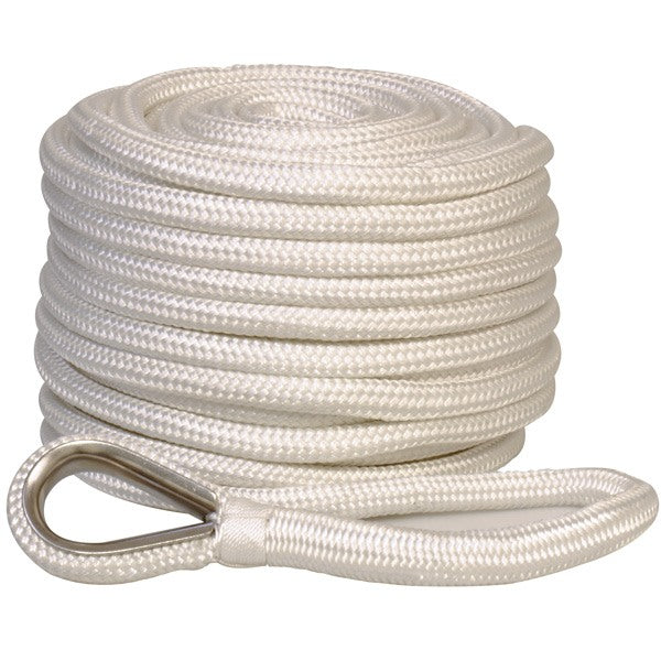 1852, Ankertau geflochtenes Polyester mit Blei 12mm, 30m - Bruchfestigkeit 2200kg