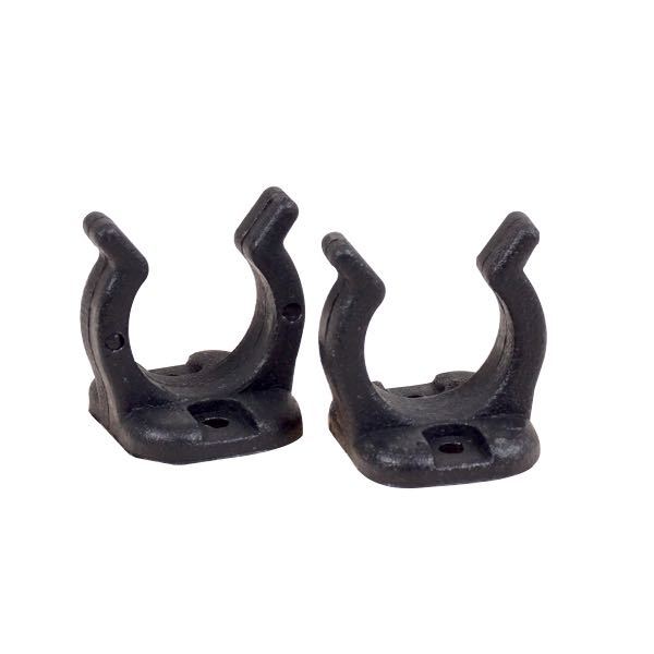 Nylon-Clip 19mm, 2 Stück, Schwarz, Nylon