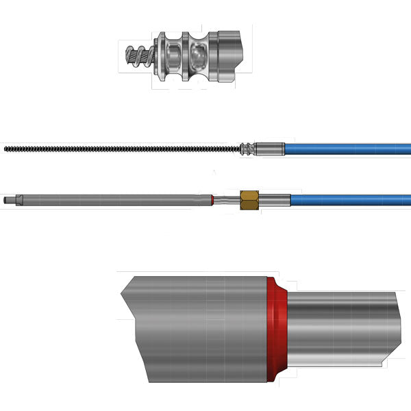 Ultraflex, Styrekabel "Mach", 8 fot