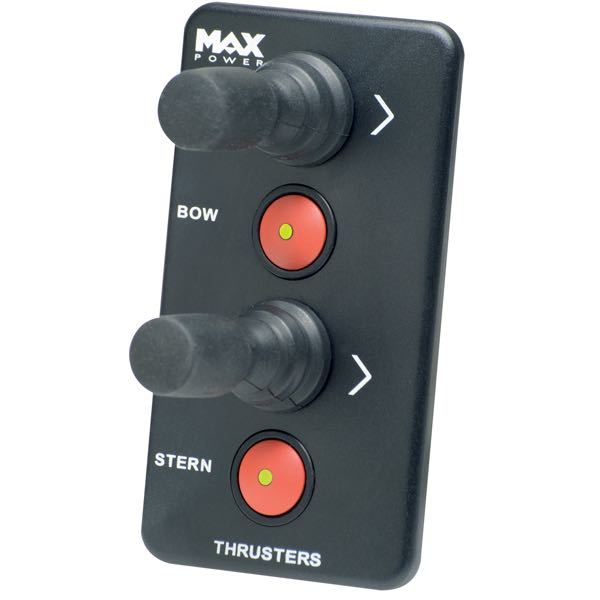 Max Power, Joystick-Panel doppelt mit Schalter, 12/24V