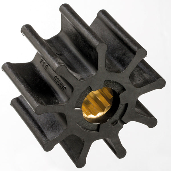 Jabsco, Impeller 836-0003B, Aksel Ø 25,0 mm, Høyde 63 mm, Nitril/messing, Ø 95,0 mm, 9 blader