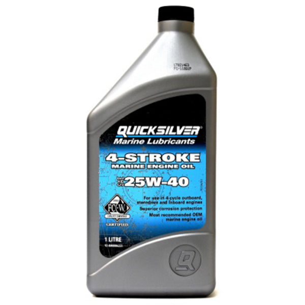 Quicksilver, 25W-40 Motoroljemineral 0,946L - NMMA FC-W godkjent