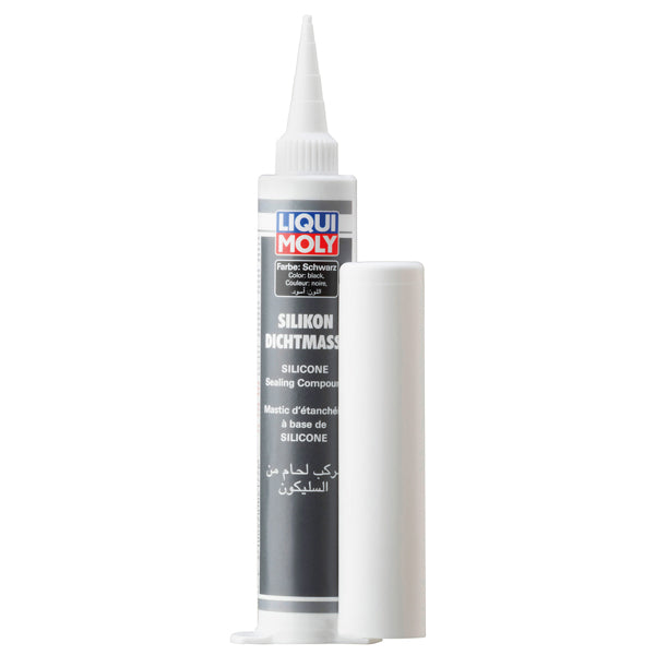 Liqui Moly, Flüssigdichtung schwarz, 80ml - Dichtmittel für Metall und Glas