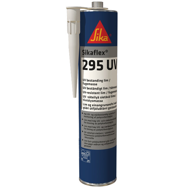 Sika, Sikaflex 295UV PU vinduslim, sort, 300ml