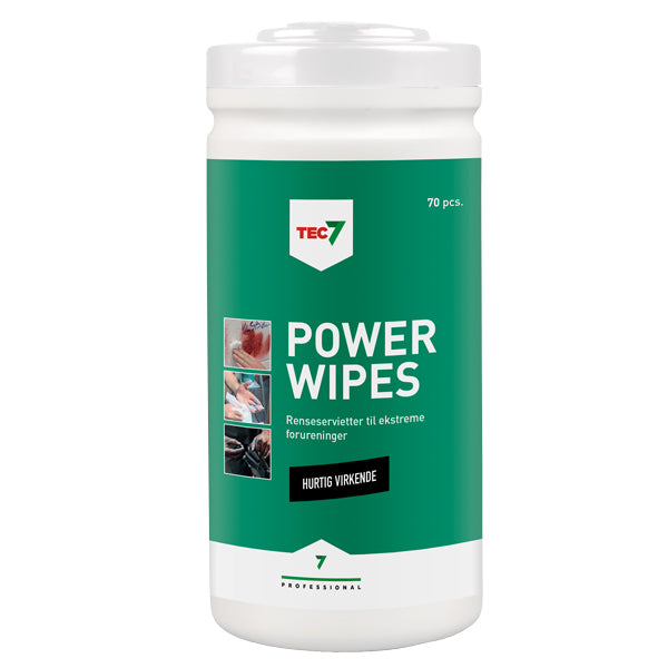 Tec7, Power Wipes, 70 stk.